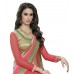 Triveni Marvelous Pink Colored Border Worked Shimmer Georgette Saree